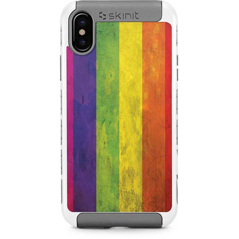 Distressed Rainbow Flag iPhone Cases